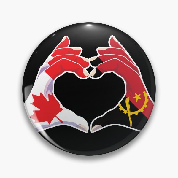 Item preview, Angola Angolan Canada Canadian Love Heart Peace designed and sold by FlagX.
