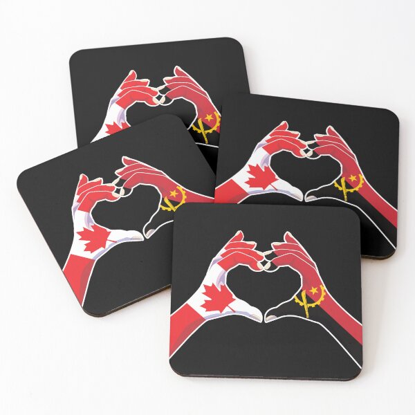 Item preview, Angola Angolan Canada Canadian Love Heart Peace designed and sold by FlagX.