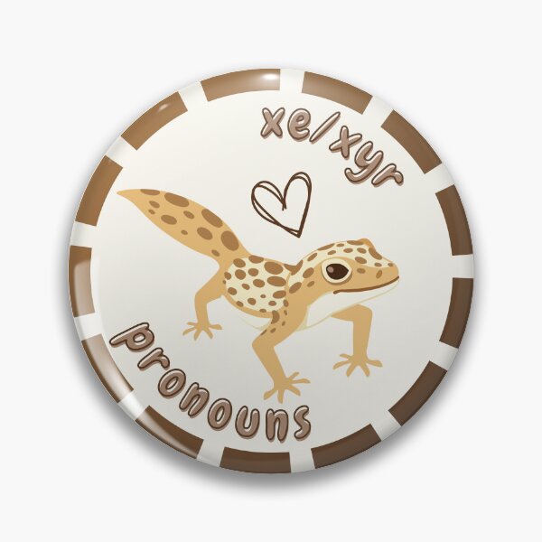 Item preview, Xe/Xyr Pronouns | Gecko Lizard LGBTQ | Xe Xyr Pronoun designed and sold by Furia LGBTQ+ Accessories.