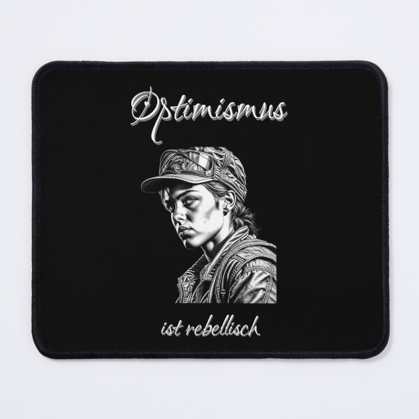 Item preview, Optimism is rebellious. Saying in German - makes sense designed and sold by Pflugart.