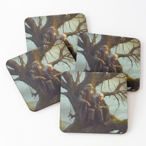 Item preview, Man and Woman in a tree designed and sold by Mugpics.