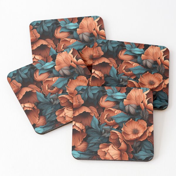 Item preview, Poppy Tile 24: Crimson Whispers in a Field of Silk, Black-Eyed Beauties in Sun-Kissed Tissue Paper. designed and sold by TheBrainArt.
