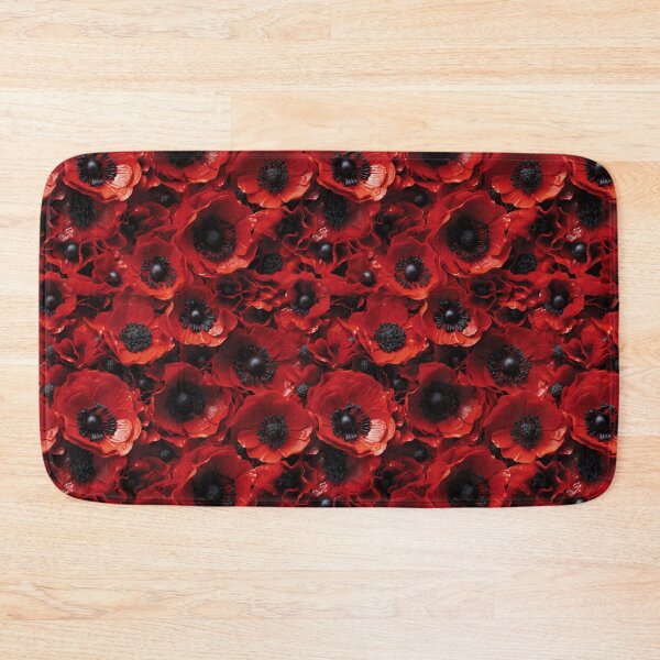 Item preview, Poppy Tile 25: Crimson Whispers in a Field of Silk, Black-Eyed Beauties in Sun-Kissed Tissue Paper. designed and sold by TheBrainArt.