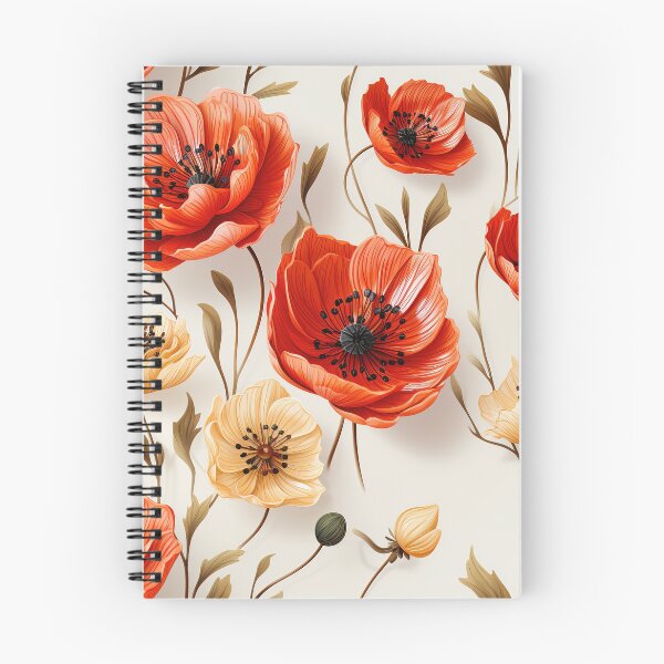 Item preview, Poppy Tile 26: Crimson Whispers in a Field of Silk, Black-Eyed Beauties in Sun-Kissed Tissue Paper. designed and sold by TheBrainArt.