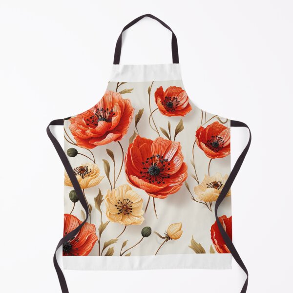 Item preview, Poppy Tile 26: Crimson Whispers in a Field of Silk, Black-Eyed Beauties in Sun-Kissed Tissue Paper. designed and sold by TheBrainArt.