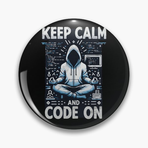 Item preview, Keep Calm and Code On Meditation Design designed and sold by Sir Meow Meow.