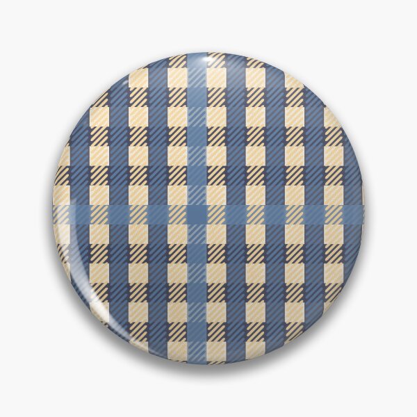 Item preview, Buffalo check with texture in apricot and blue | Pattern designed and sold by colorofmagic.