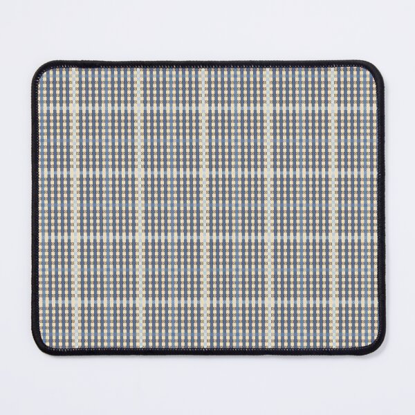 Item preview, Buffalo check with texture in apricot and blue | Pattern designed and sold by colorofmagic.