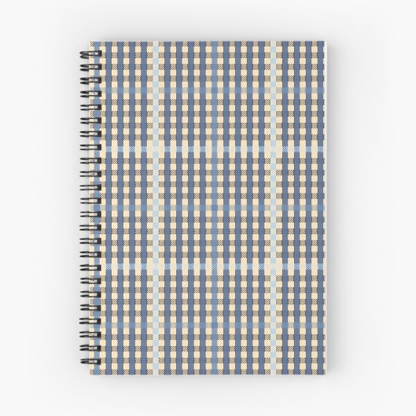 Item preview, Buffalo check with texture in apricot and blue | Pattern designed and sold by colorofmagic.
