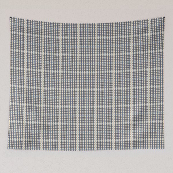 Item preview, Buffalo check with texture in apricot and blue | Pattern designed and sold by colorofmagic.