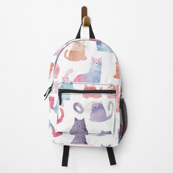 Item preview, Dreamy Cats frolic pastel Watercolour Wonderland #3 designed and sold by fluidwatercolor.