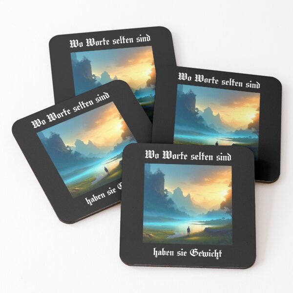 Item preview, Where words are rare, they have weight. Saying in German - makes sense designed and sold by Pflugart.