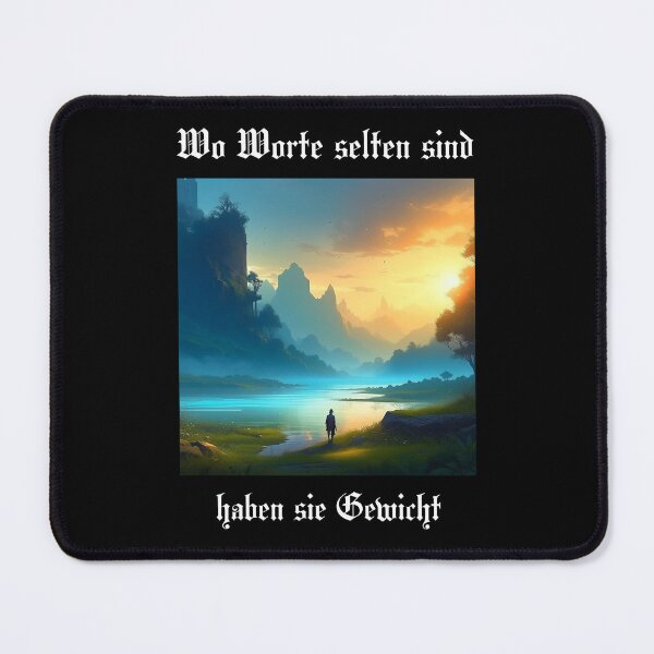 Item preview, Where words are rare, they have weight. Saying in German - makes sense designed and sold by Pflugart.