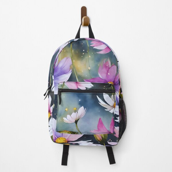 Item preview, Watercolor Cosmos Cascade - Graceful Floral Art designed and sold by colorvisionart.