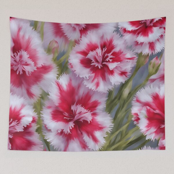 Item preview, Watercolor Dianthus Dream designed and sold by colorvisionart.