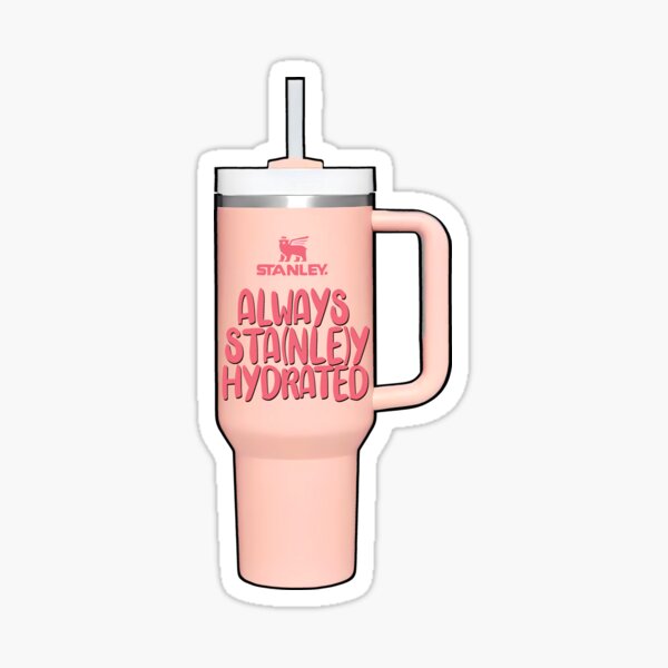 Pink Stanley Sticker – Little Sunshines Mercantile