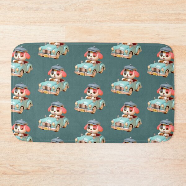 Item preview, 3D Cute Dog  Riding a Car, Cute Dog Riding a Car, Adorable Kawaii Dog Riding a Car designed and sold by SnuggleSafari.
