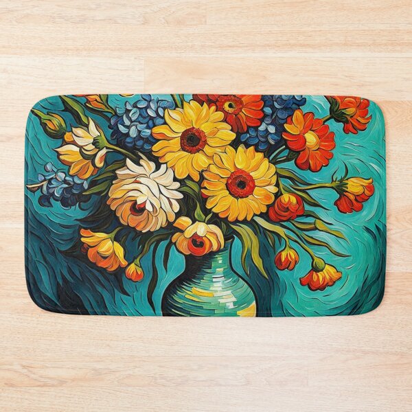 Item preview, Vase of Colourful Flowers designed and sold by JackFreestone.