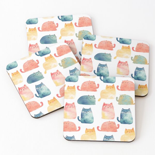 Item preview, Paste Cats Watercolour Wonderland #4 designed and sold by fluidwatercolor.