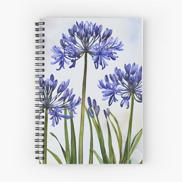Item preview, Watercolor Agapanthus Aria designed and sold by colorvisionart.