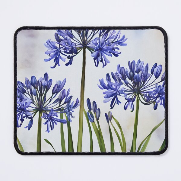 Item preview, Watercolor Agapanthus Aria designed and sold by colorvisionart.