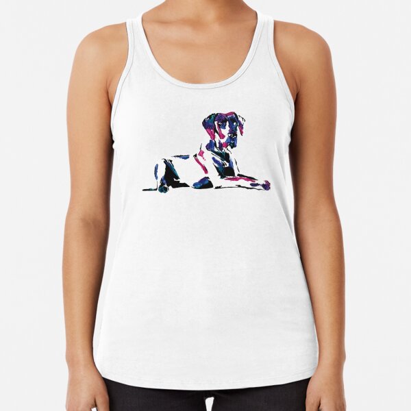 Shirley the Great Dane *dark Racerback Tank Top