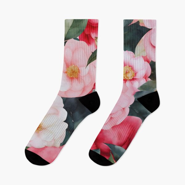 Item preview, Watercolor Camellia Cascade designed and sold by colorvisionart.