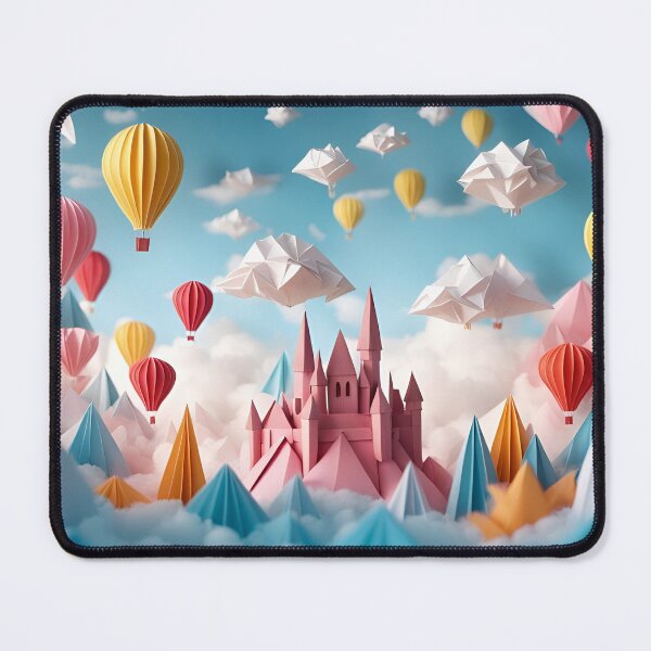 Item preview, Floating Origami Kingdom with Balloons designed and sold by UtterLegends.