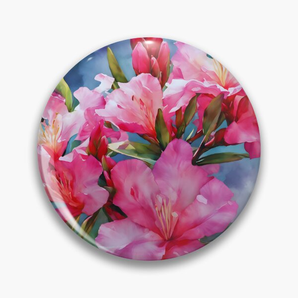 Item preview, Watercolor Oleander Overture designed and sold by colorvisionart.