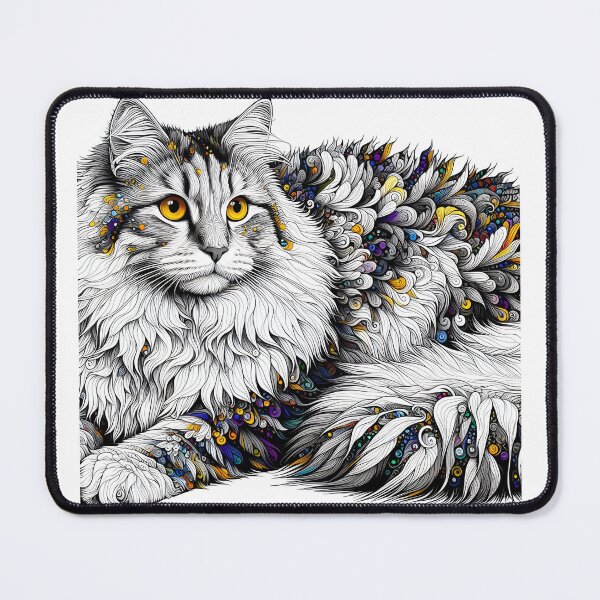 Item preview, Whisker Whispers: A Tribute to Damien Hirst's Vision designed and sold by BastKittyStore.