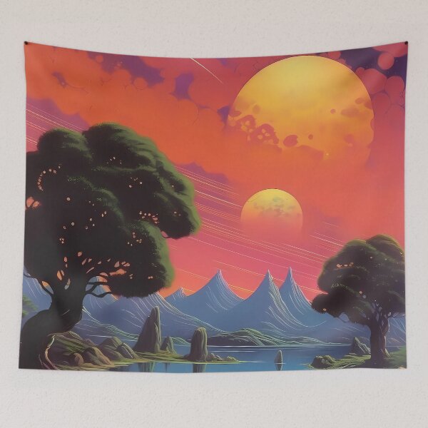 Item preview, Otherworldly Art Prints: Breathtaking Landscapes Beyond Imagination designed and sold by GiveMeMood.
