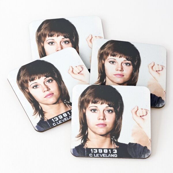 Item preview, Jane Fonda colored mugshot designed and sold by CezSM.