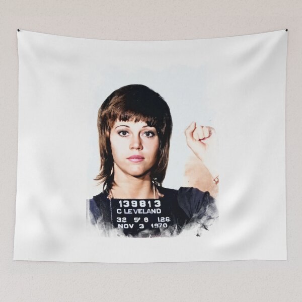 Item preview, Jane Fonda colored mugshot designed and sold by CezSM.