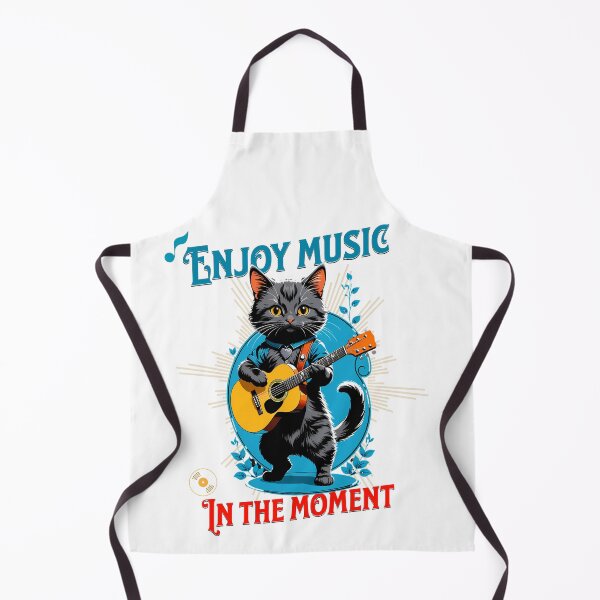 Item preview, Guitar and Purring: Vintage Feline Digital Portrait designed and sold by Artedig.