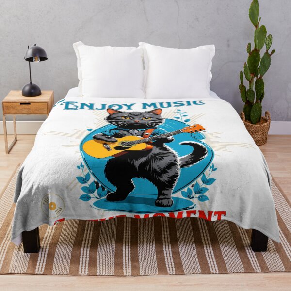Item preview, Guitar and Purring: Vintage Feline Digital Portrait designed and sold by Artedig.