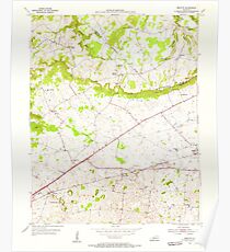 USGS TOPO Map Kentucky KY Bristow 708232 1954 24000 Poster