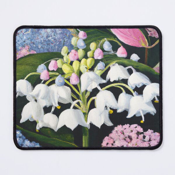 Item preview, The elegance of nature: hand drawn hydrangeas and convallaria designed and sold by jackbermess.