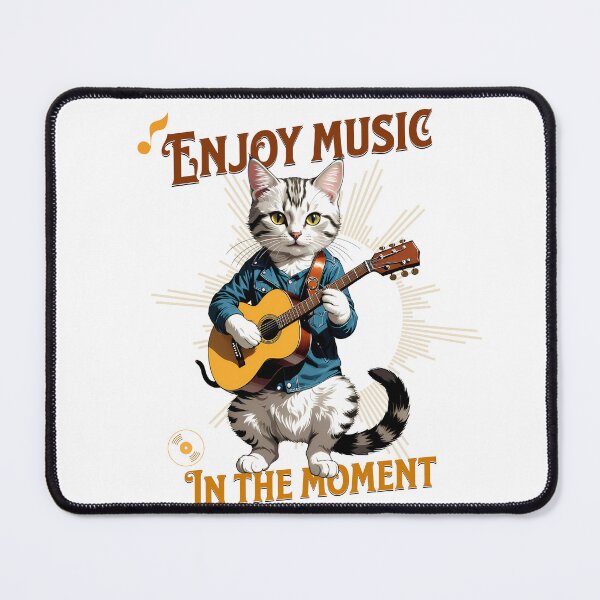 Item preview, Always Melodies: Retro Cat on Digital Vinyl designed and sold by Artedig.