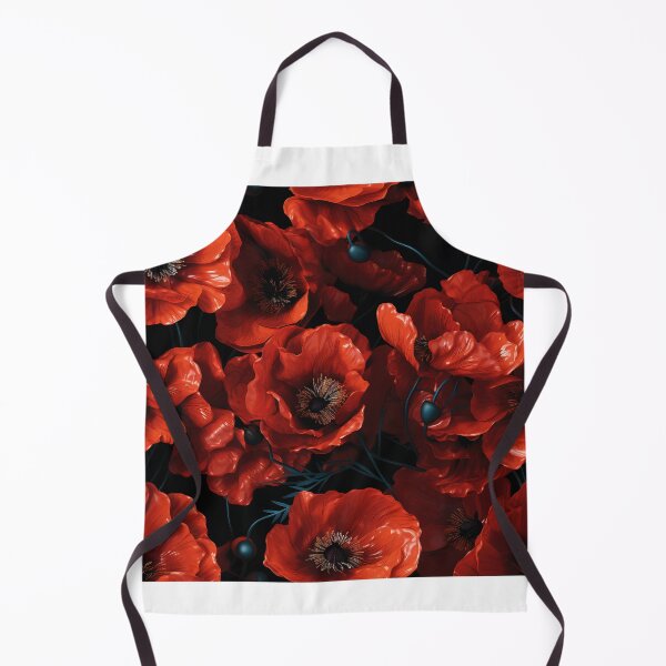 Item preview, Poppy Tile 28: Crimson Whispers in a Field of Silk, Black-Eyed Beauties in Sun-Kissed Tissue Paper. designed and sold by TheBrainArt.