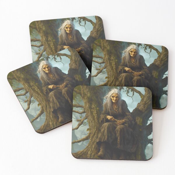 Item preview, Witch in a tree Mystical Solitude designed and sold by Mugpics.