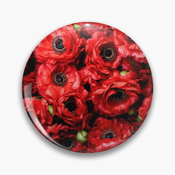 Item preview, Poppy Tile 29: Crimson Whispers in a Field of Silk, Black-Eyed Beauties in Sun-Kissed Tissue Paper. designed and sold by TheBrainArt.