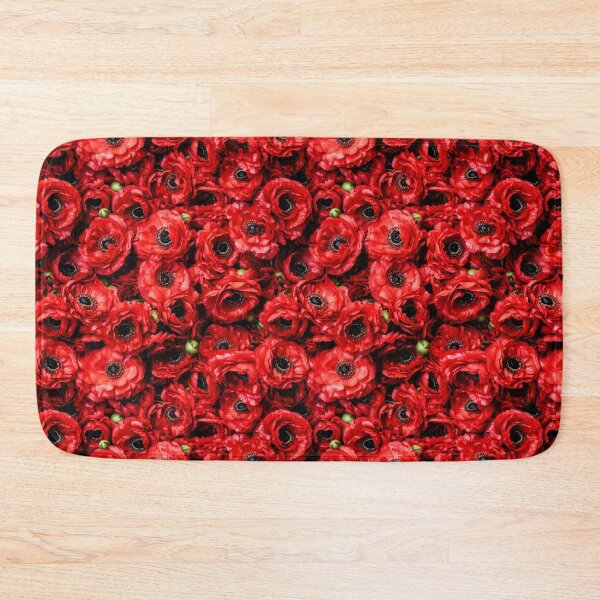 Item preview, Poppy Tile 29: Crimson Whispers in a Field of Silk, Black-Eyed Beauties in Sun-Kissed Tissue Paper. designed and sold by TheBrainArt.