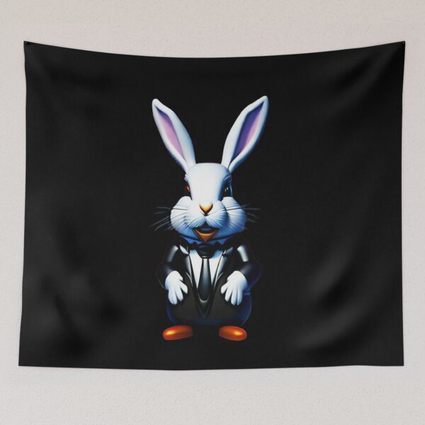 Item preview, White bunny in a tie and suit designed and sold by danny-Dsign.