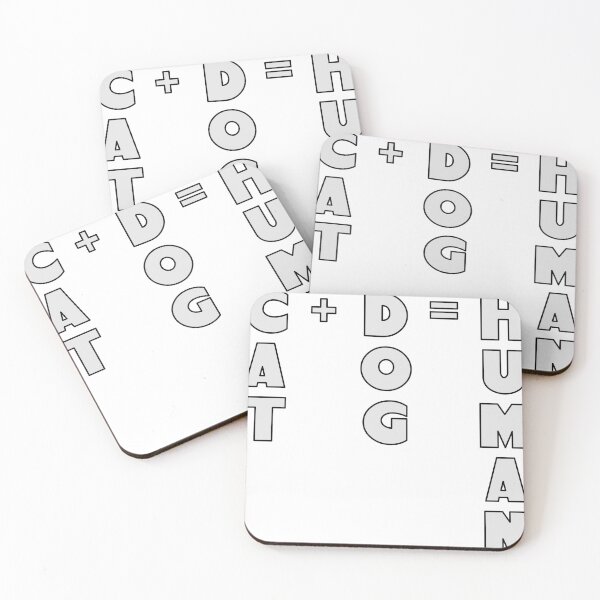Item preview, Cat plus Dog equals a Human (Cat + Dog = Human) designed and sold by clon-dot-net.