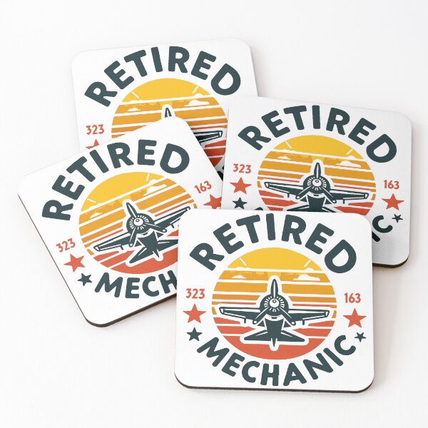 Item preview, retired mechanic retro gift for retirment day designed and sold by MommyVibeArts.