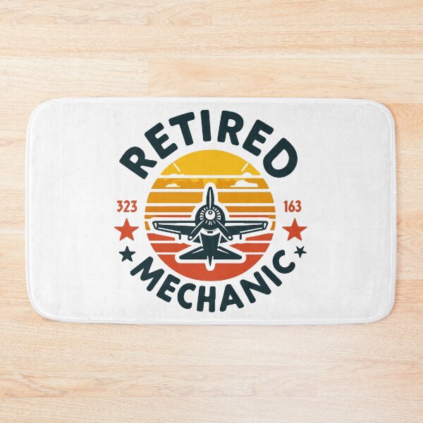 Item preview, retired mechanic retro gift for retirment day designed and sold by MommyVibeArts.