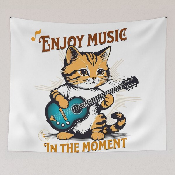 Item preview, Rockabilly Cat: Retro Notes in Digital Art designed and sold by Artedig.