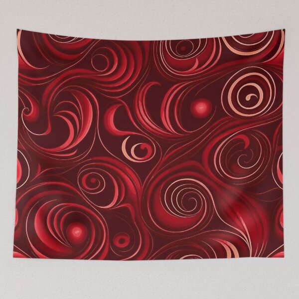 Item preview, MaroonEleganceSwirls designed and sold by hmadan.