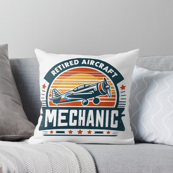 Item preview, retired aircraft mechanic retro gift for retirment day designed and sold by MommyVibeArts.