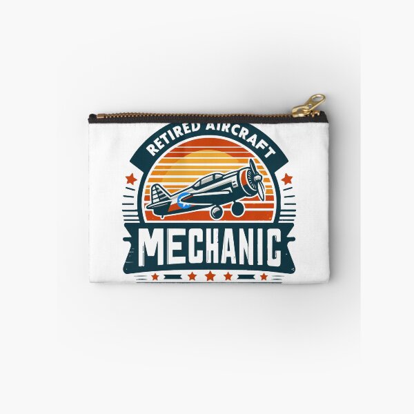 Item preview, retired aircraft mechanic retro gift for retirment day designed and sold by MommyVibeArts.
